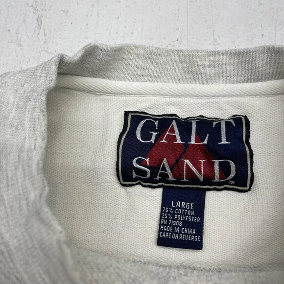 Minnesota Golden Gophers Sweatshirt Mens Large Gray NCAA Galt Sand Crewneck - Picture 5 of 8